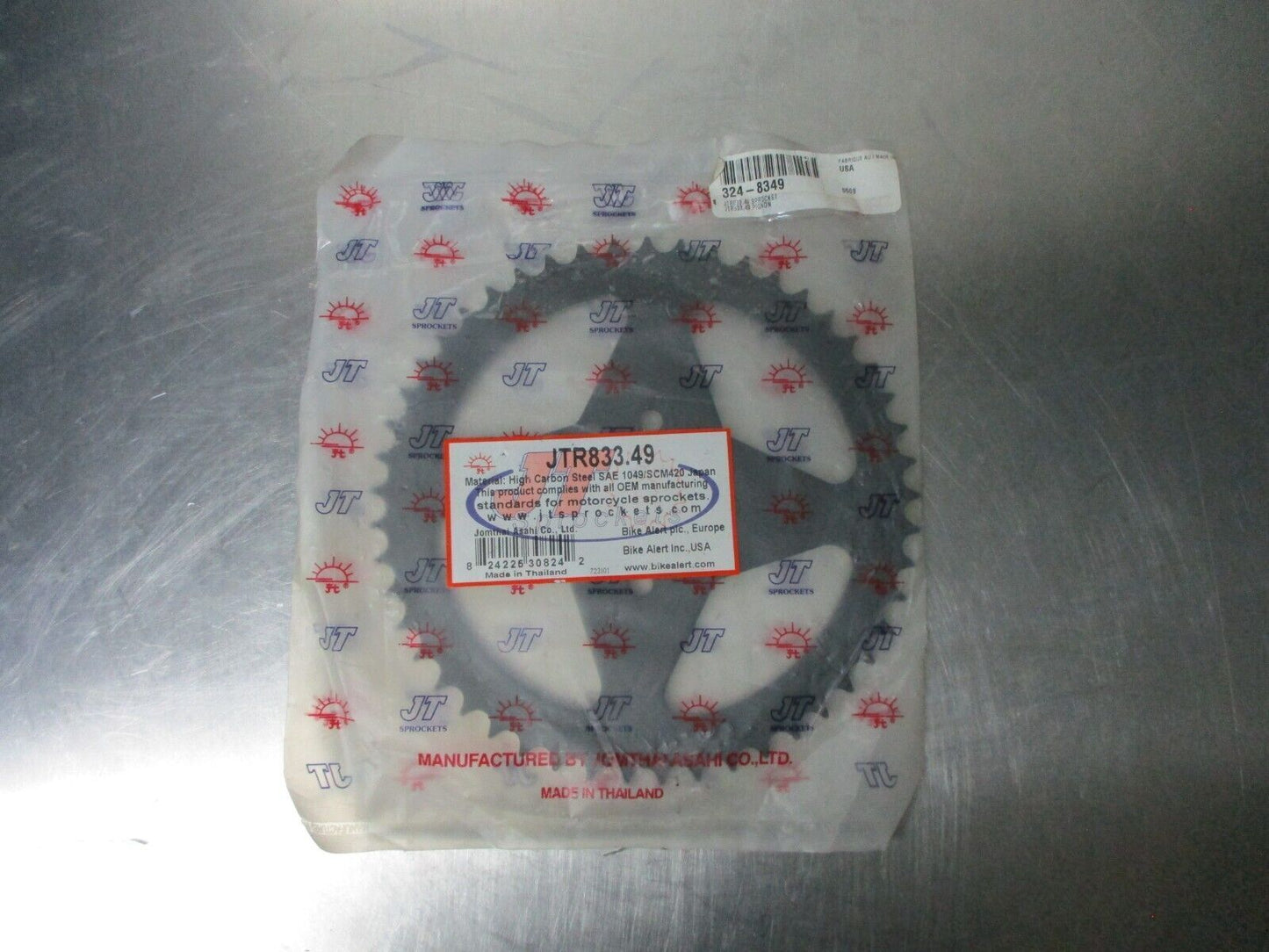 JT Sprockets - JTR833.49 - Steel Rear Sprocket, 49T