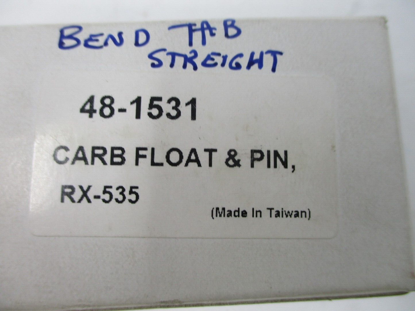 Carb Float and Pin RX 535 Unknown Fitment