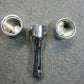 Chrome 2 Inch Speedo & Tach Mount Cups with 7 Inch Riser fits Harley Davidson