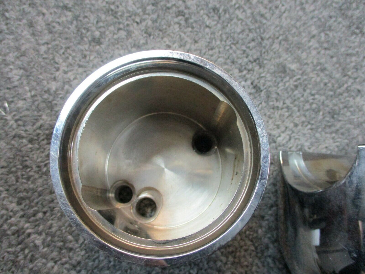 Chrome 2 Inch Speedo & Tach Mount Cups with 7 Inch Riser fits Harley Davidson