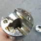 Chrome 2 Inch Speedo & Tach Mount Cups with 7 Inch Riser fits Harley Davidson
