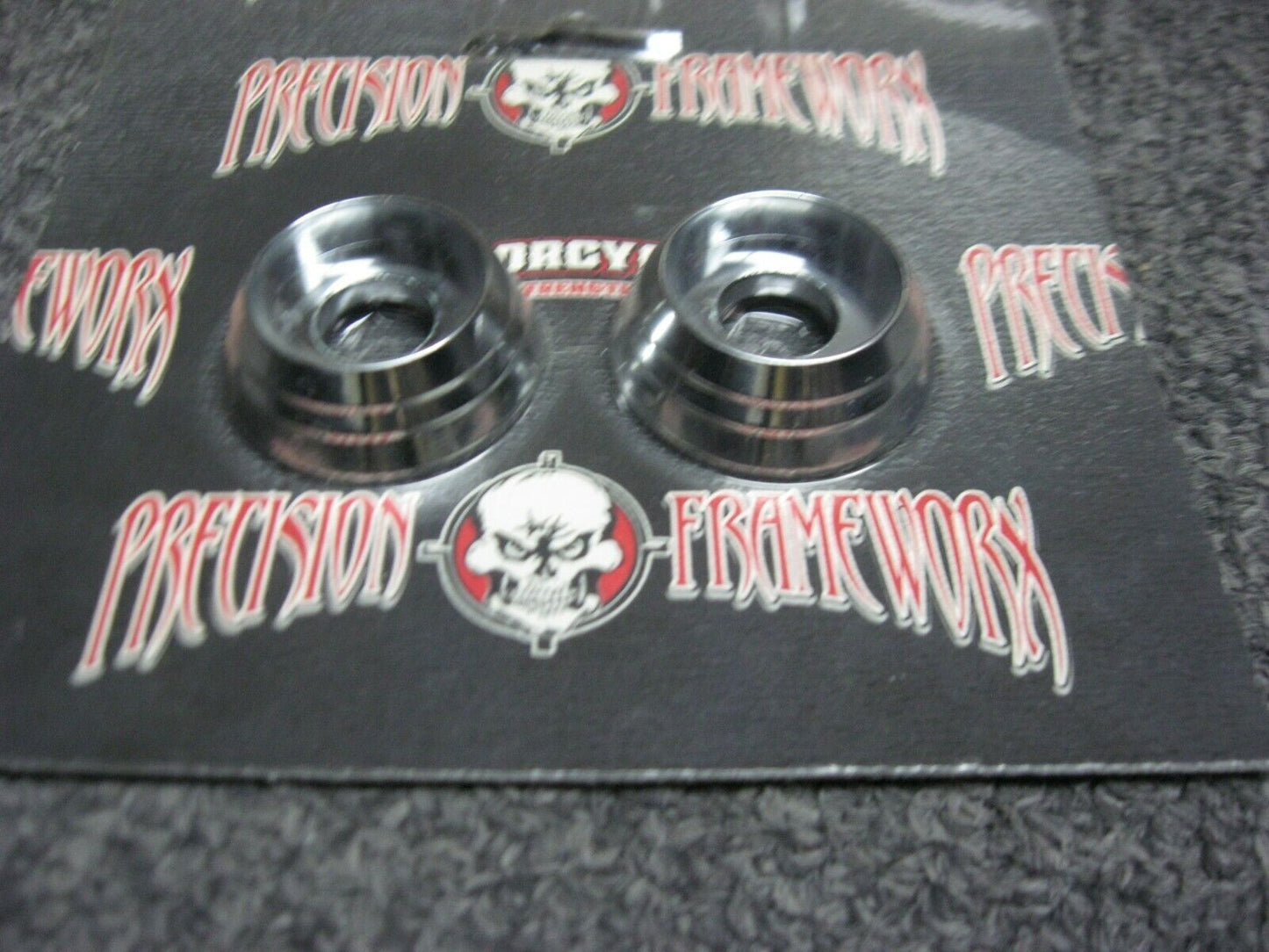 Drag Specialties Chrome Riser Lower End Caps for 1" Bars 1803-6111