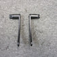 Dyna Riders Foot Brackets Female Clevis Fits Harley Davidson Matte Black