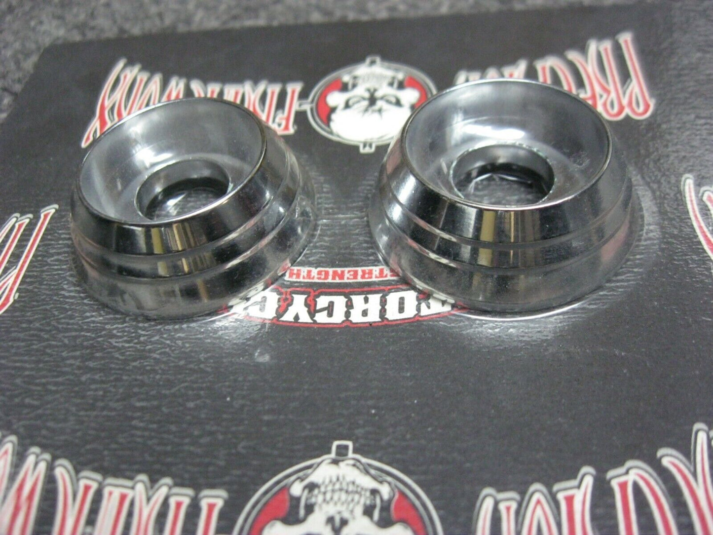 Drag Specialties Chrome Riser Lower End Caps for 1" Bars 1803-6111