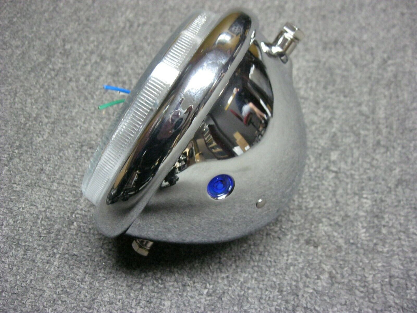 EMGO 5 3/4" Chrome Headlight Assembly with High Beam Indicator - 66-84101