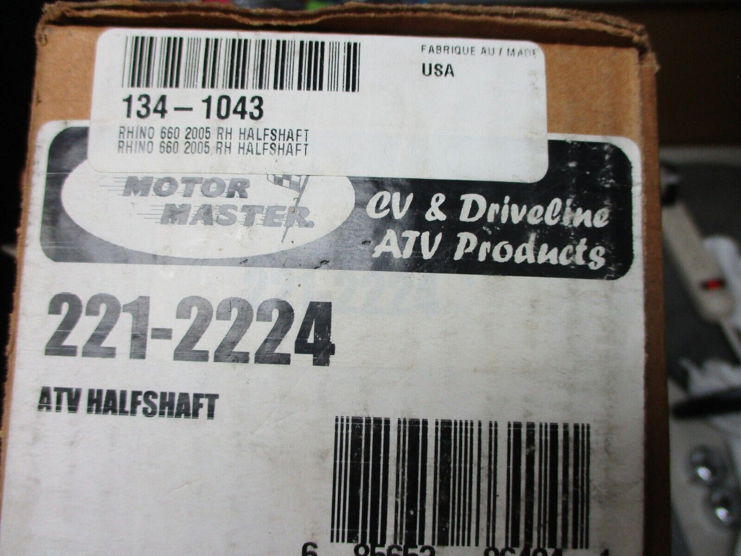 Motor Master ATV Halfshaft Rhino 660 2005 RH; 221-2224