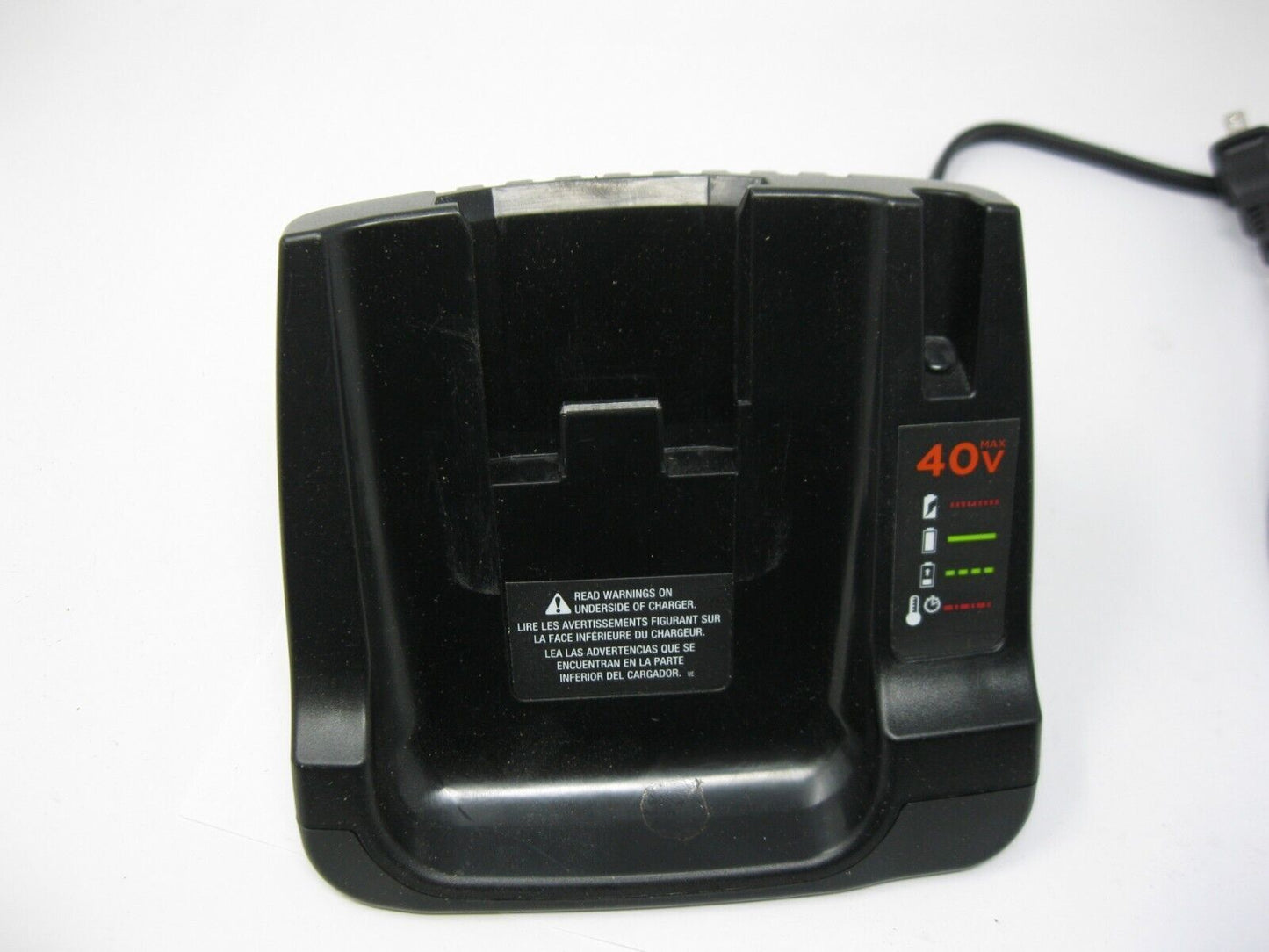 Black and Decker OEM 40V Max Charger UNTESTED