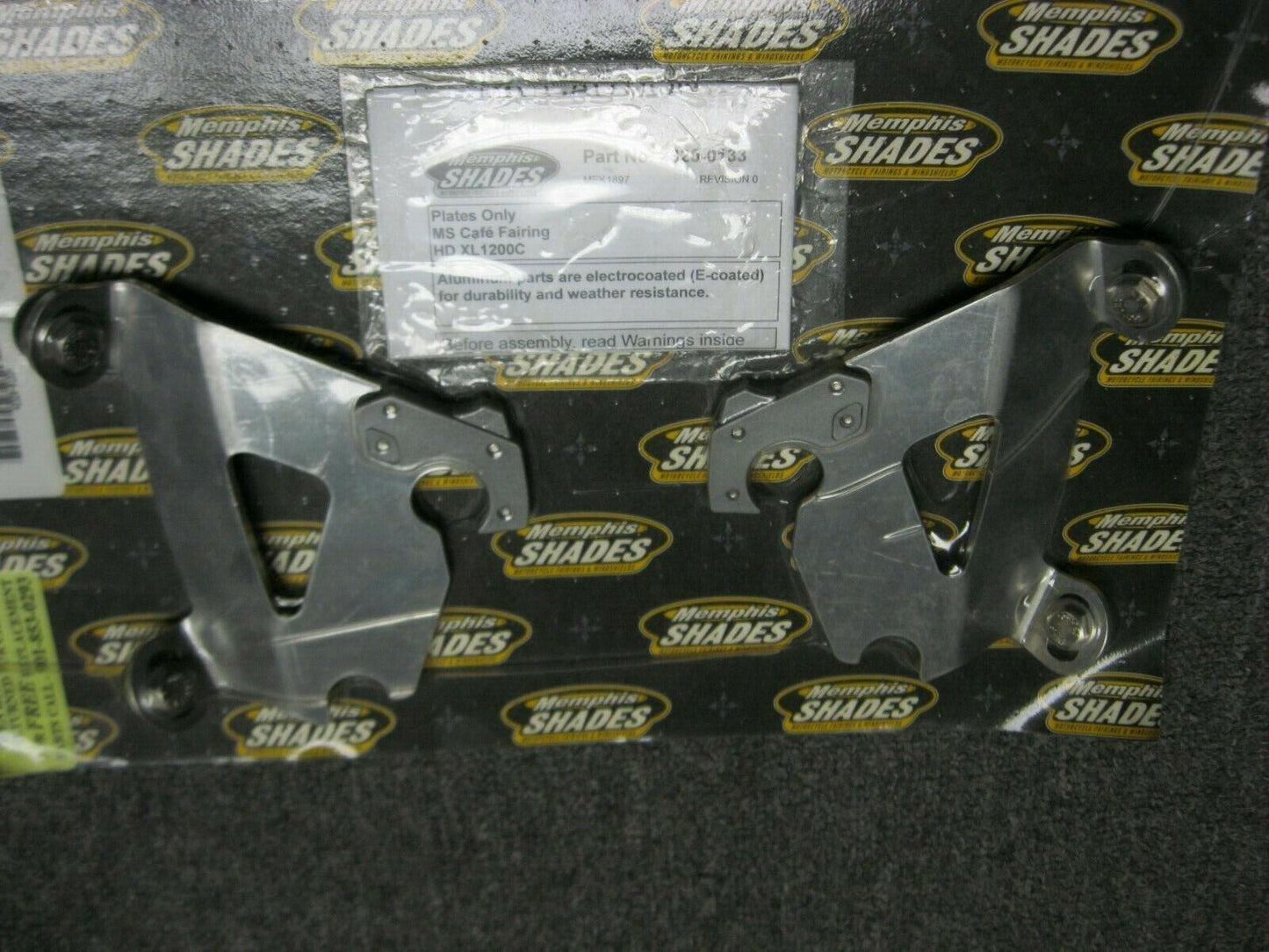 Memphis Shades MEK1897 Cafe Fairing Plates Harley Street & XL Models 2320-0133