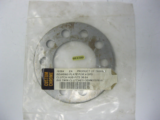 Custom Chrome Bearing Plate for 4 Speed Clutch Hub. Replaces OEM 37576-41  19384