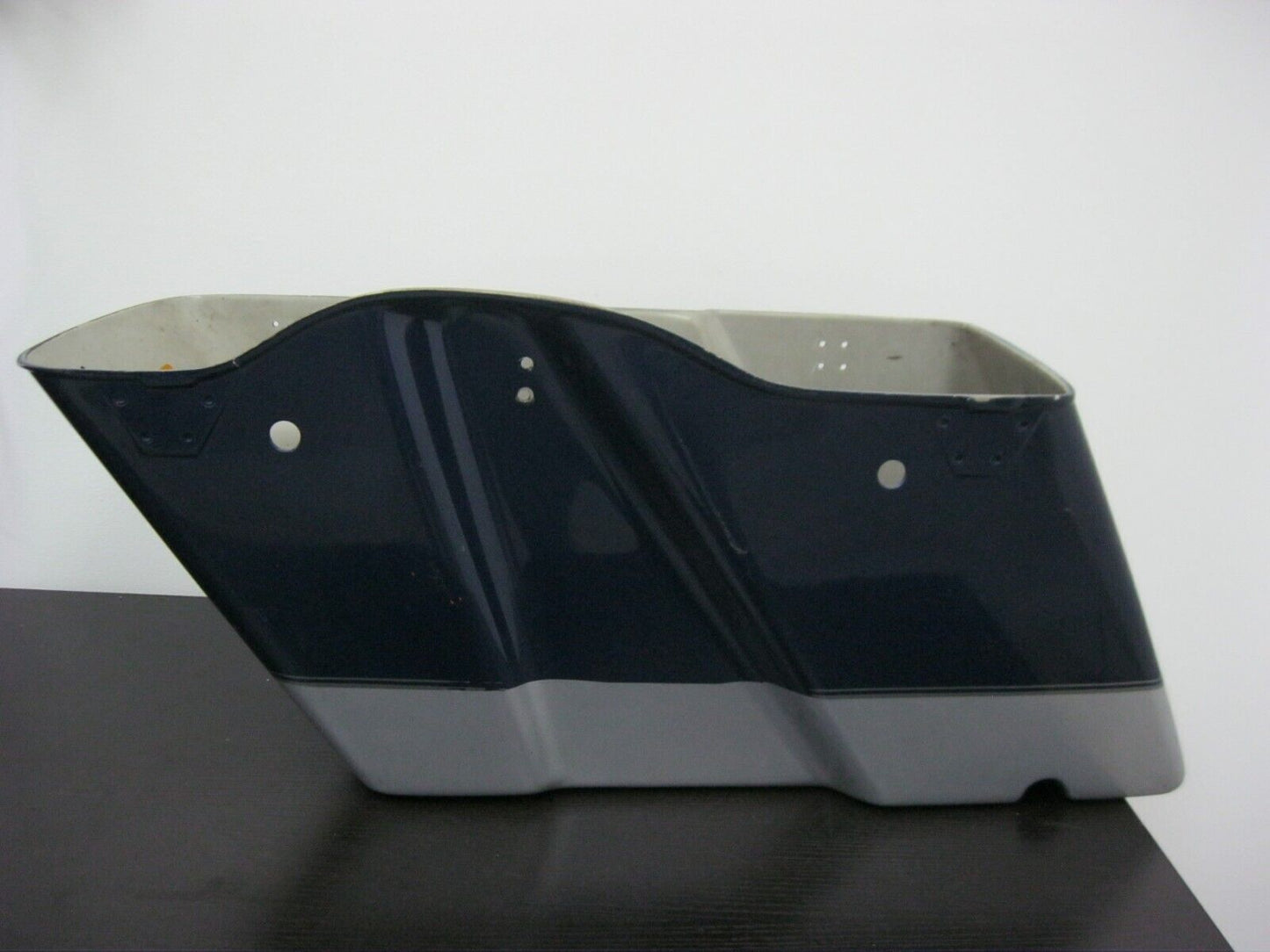 Aftermarket Right Saddlebag Blue and Silver JKY 15