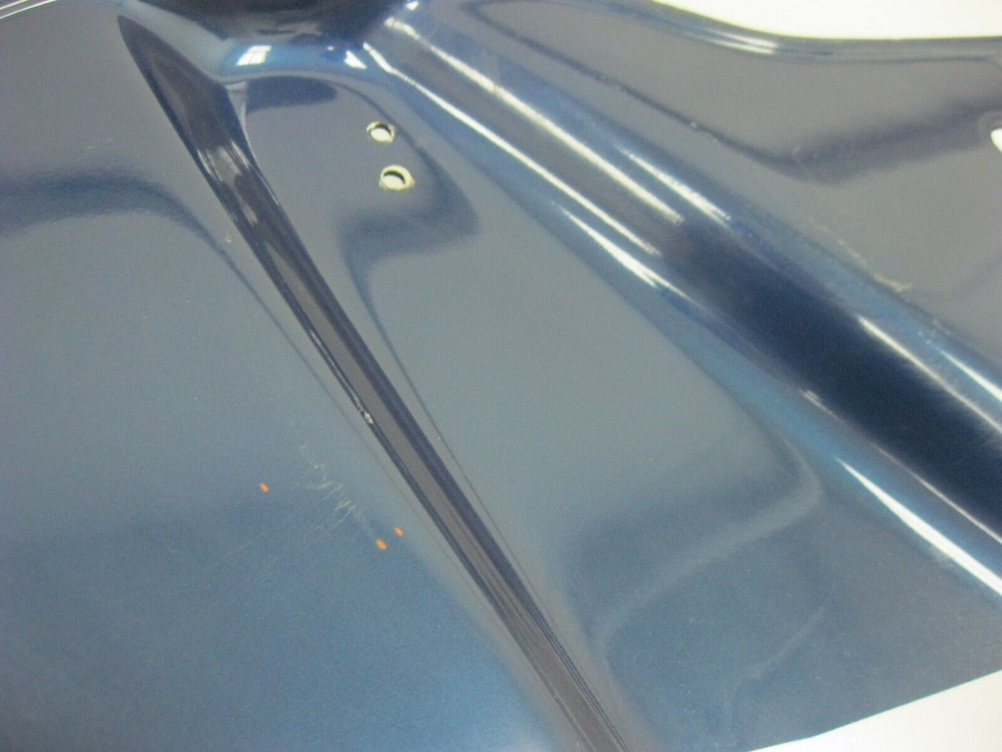 Aftermarket Right Saddlebag Blue and Silver JKY 15