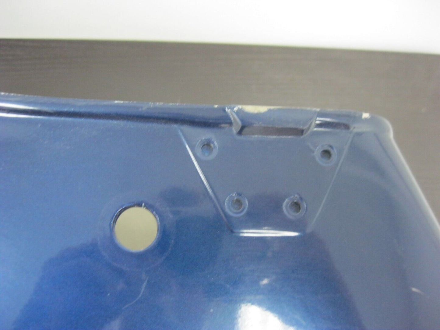Aftermarket Right Saddlebag Blue and Silver JKY 15