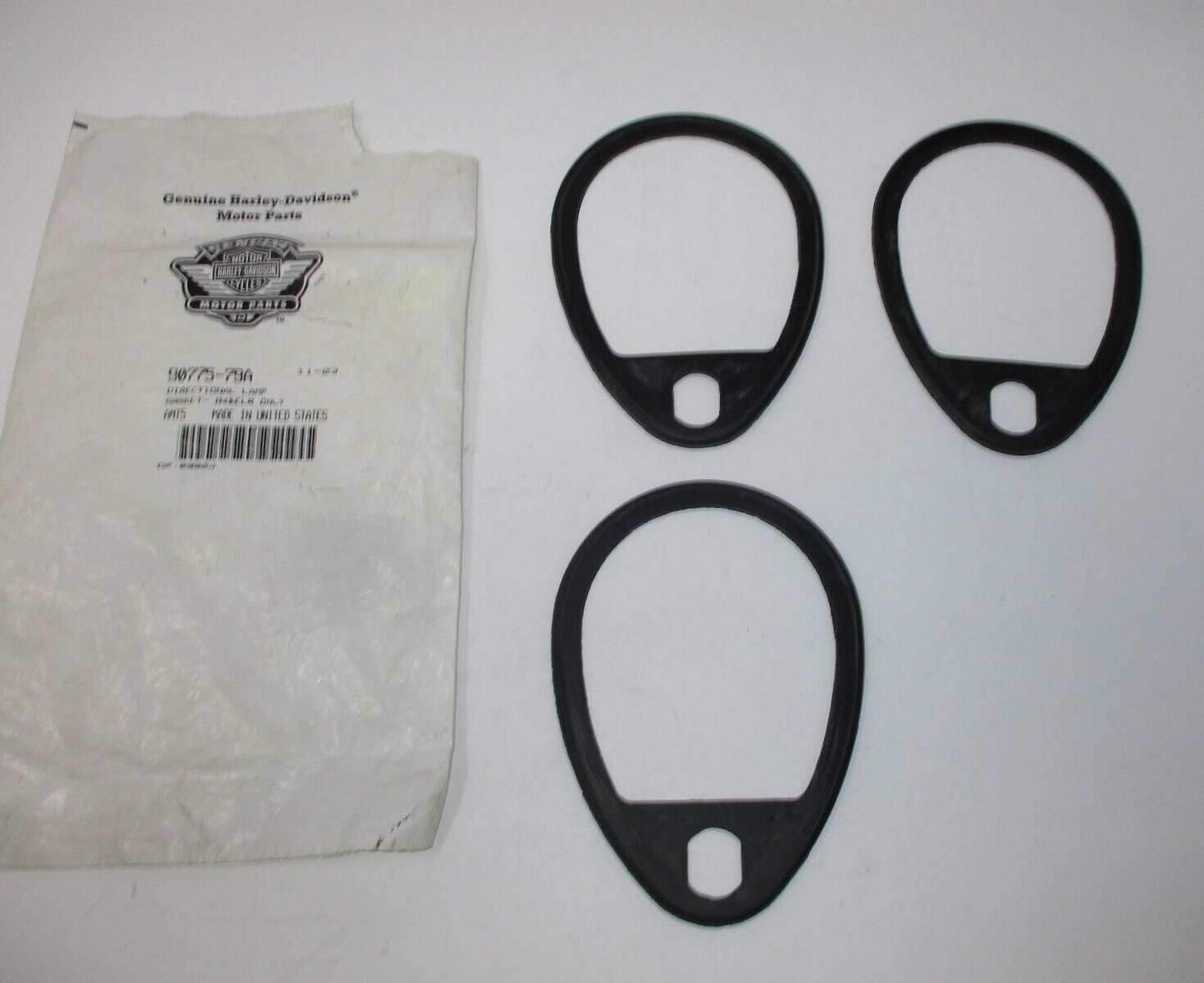 Harley-Davidson Directional Lamp Gasket 3 PCS 90775-79A