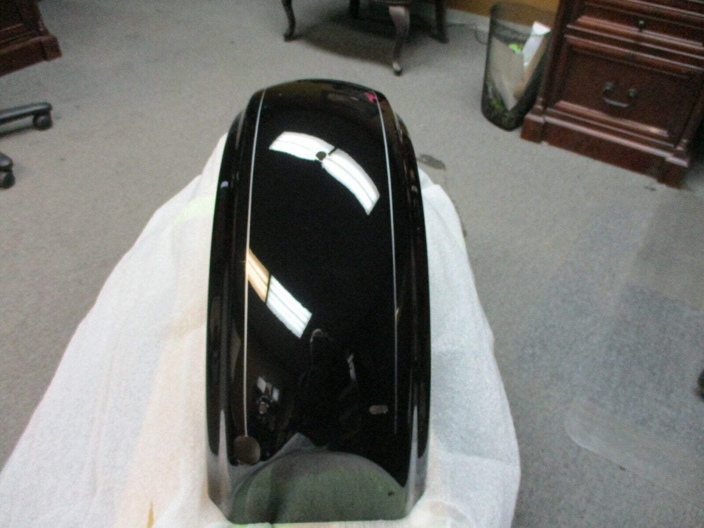 Harley Davidson OEM FLTRXS Rear Fender W/Rear Fascia Vivid Black 59500185DBX