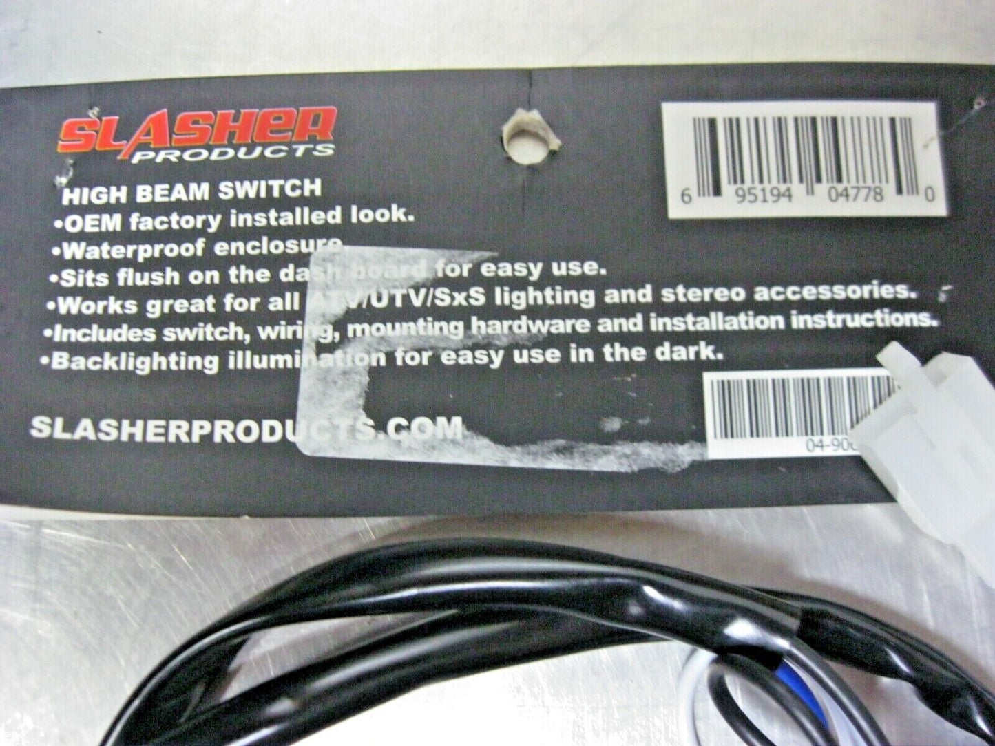 SLASHER Products ATV/UTV High Beam Dash Switch 04-90053