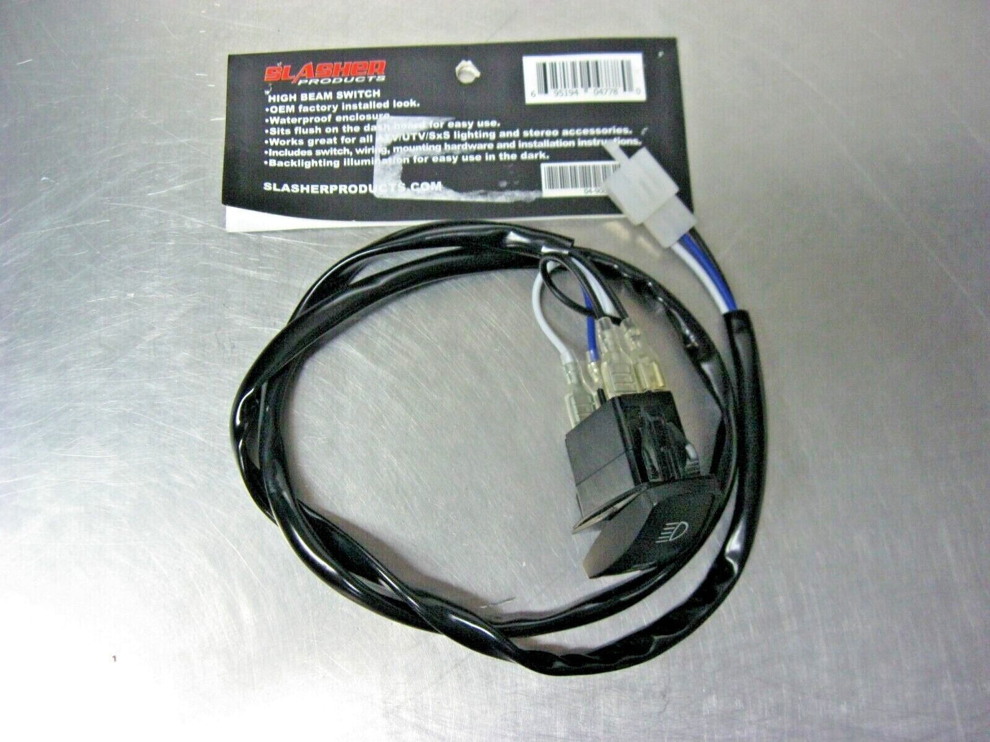 SLASHER Products ATV/UTV High Beam Dash Switch 04-90053