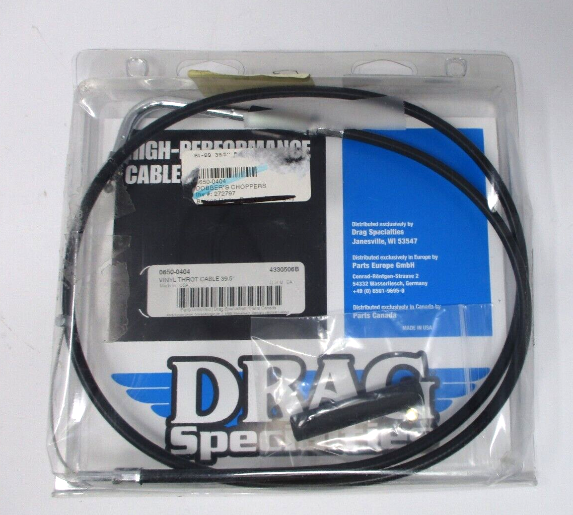 DRAG SPECIALTIES  39.5" BLACK THROTTLE CABLE  4330506B