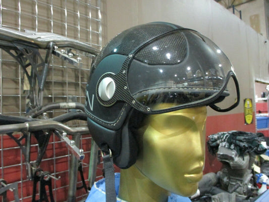 Motorcycle Helmet MONO DESIGN Fighter Classic With Flip Down Clear Visor