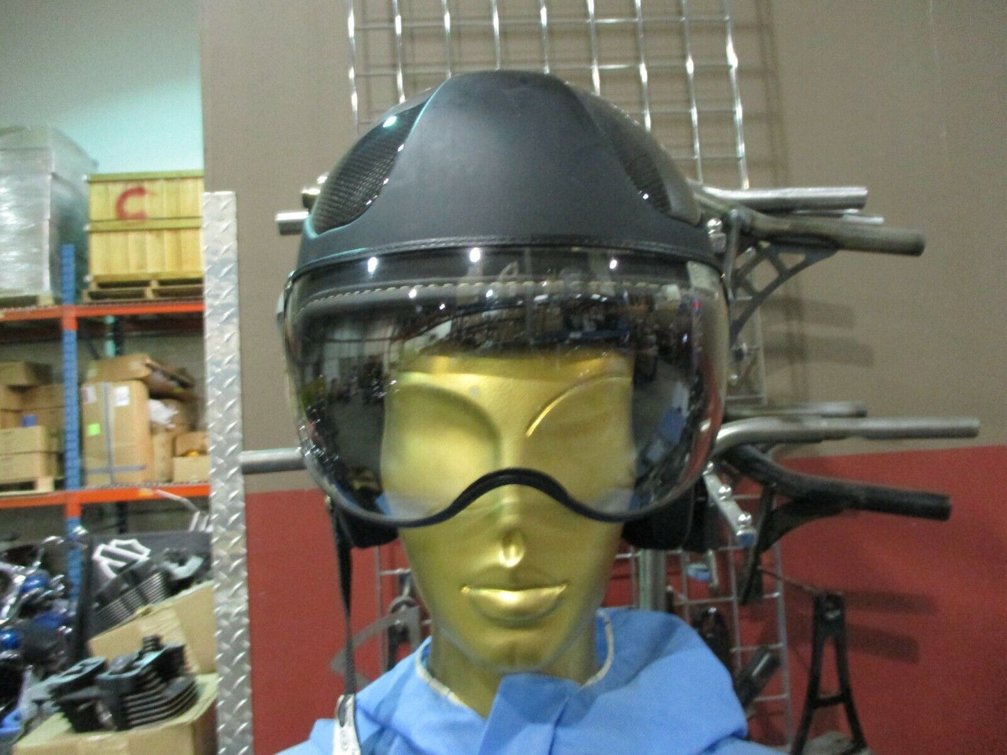 Motorcycle Helmet MONO DESIGN Fighter Classic With Flip Down Clear Visor