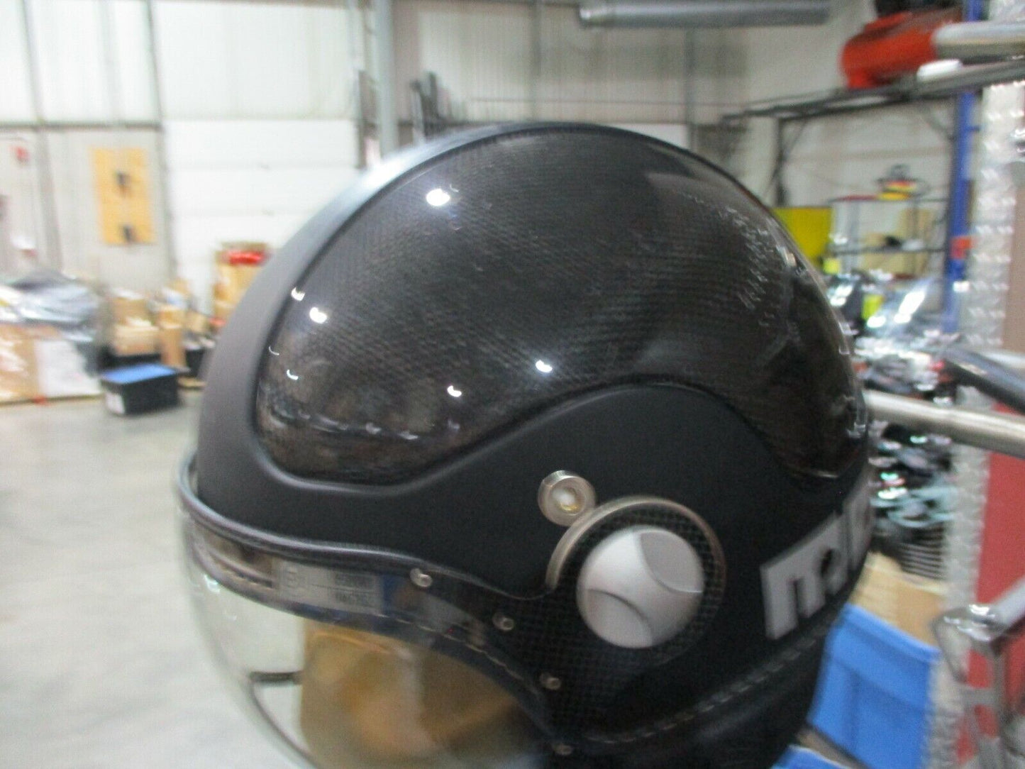 Motorcycle Helmet MONO DESIGN Fighter Classic With Flip Down Clear Visor