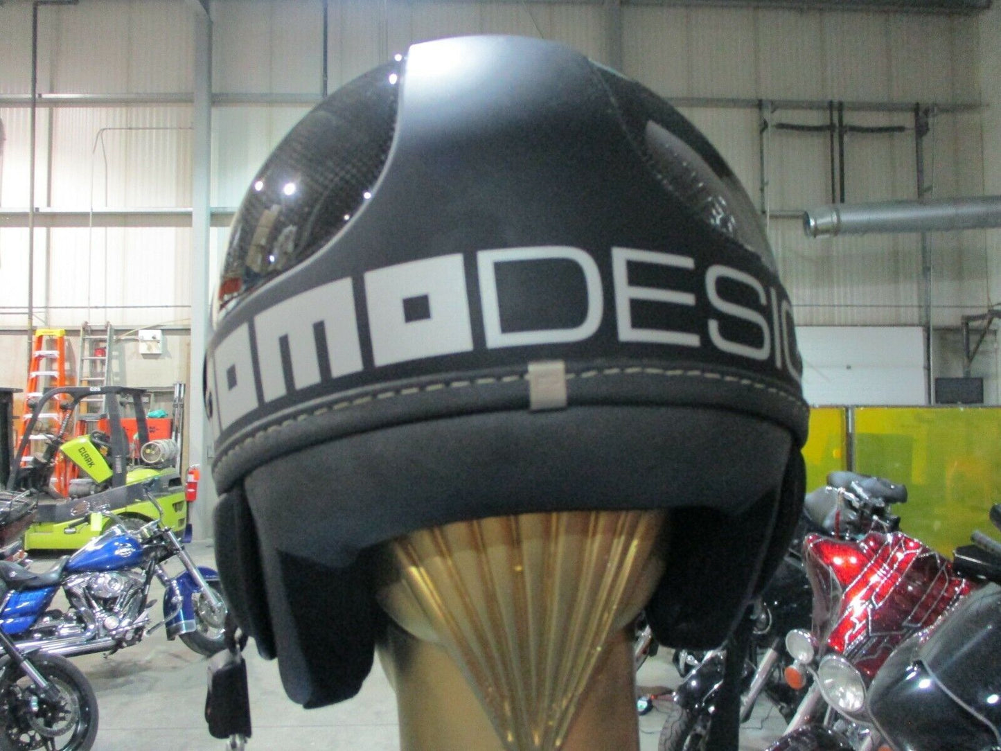 Motorcycle Helmet MONO DESIGN Fighter Classic With Flip Down Clear Visor