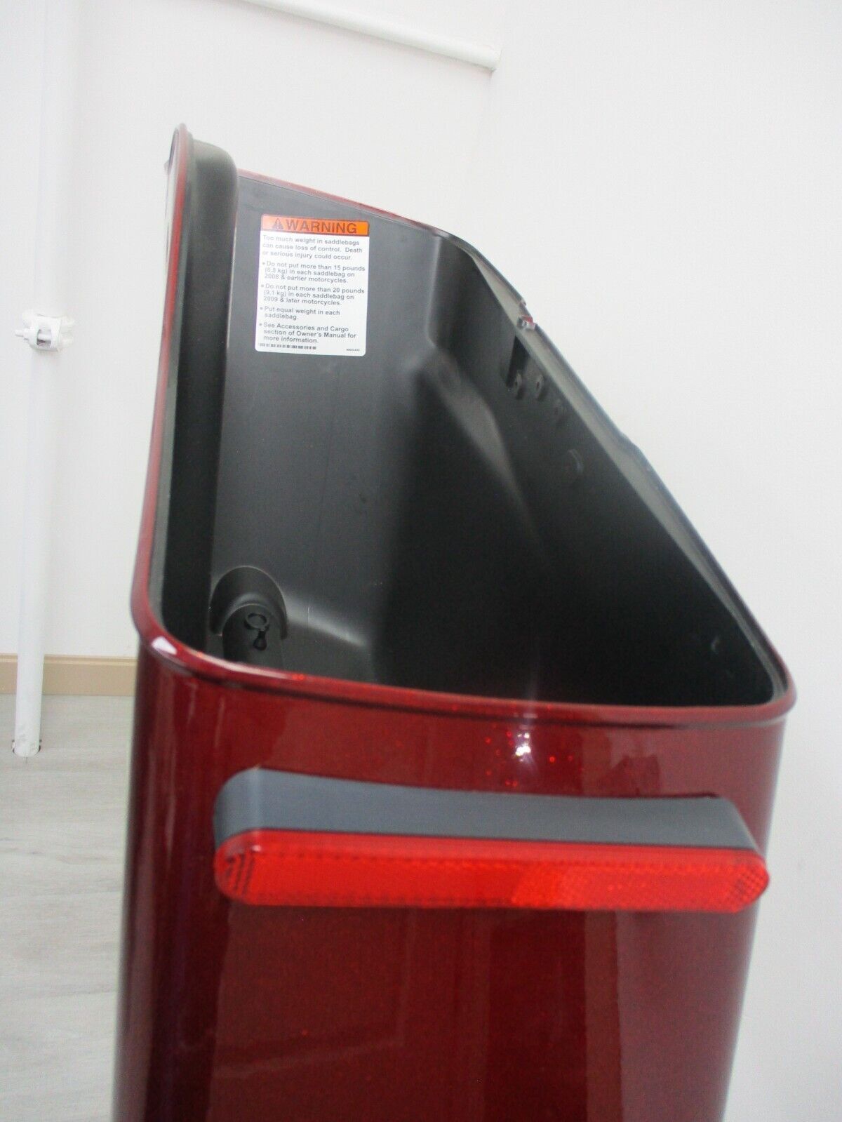 Harley Davidson OEM Right Saddlebag 90200412 Dark Red 2014-Later
