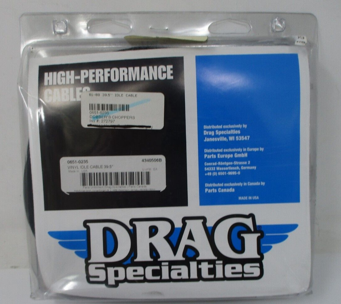 DRAG SPECIALTIES  39.5" VINYL IDLE CABLE  OEM  4340506B