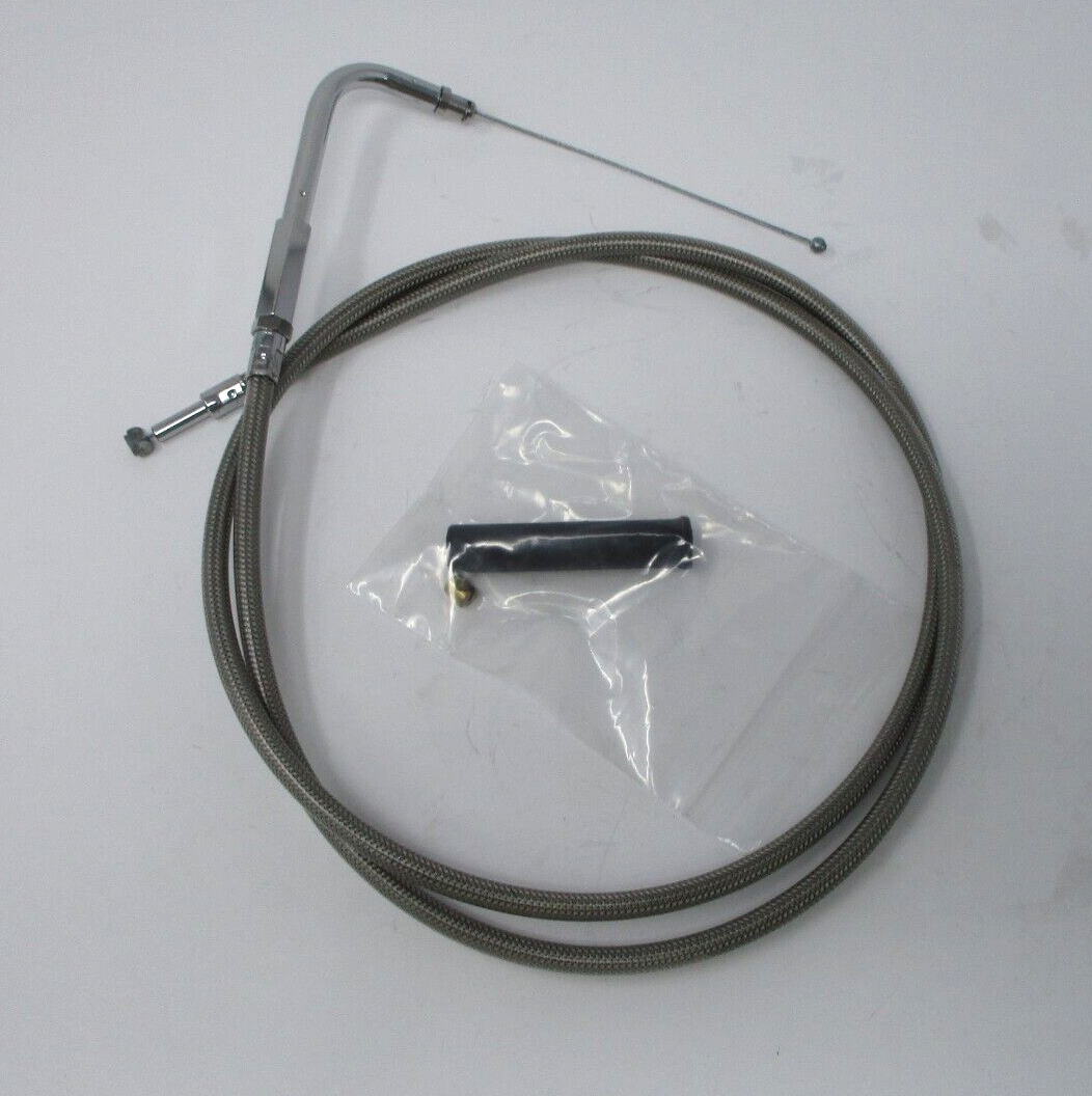 Drag Specialties 47"  Stainless Braid Throttle Cable 617082
