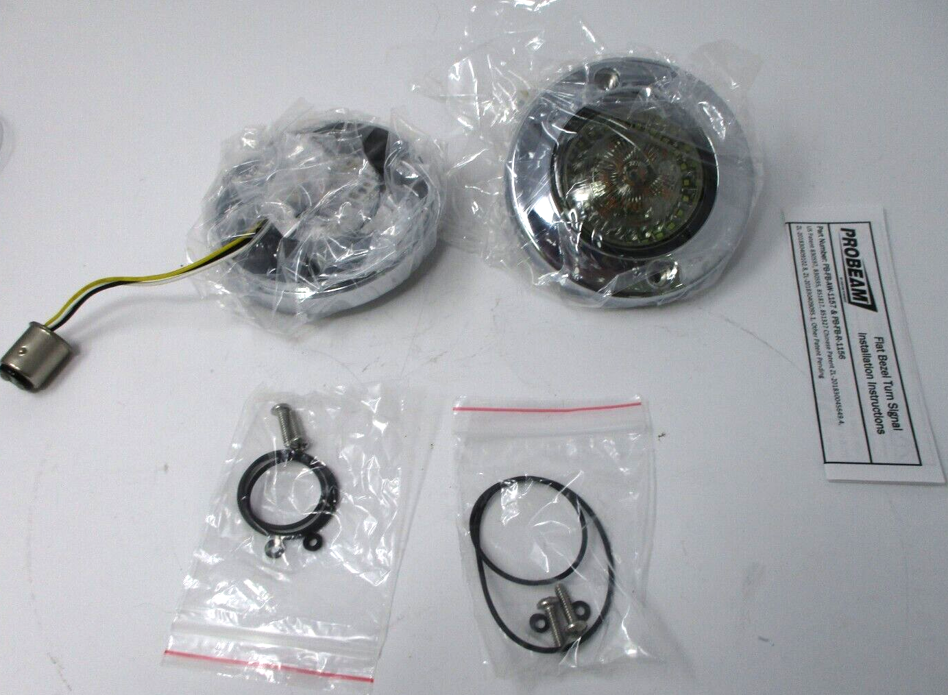 Custom Dynamics Probeam Flat LED Turn Signal Lights PAIR 2020-1611