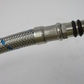 2pcs x 23" L Water Supply Hose Stainless Steel Red and Blue Faucet Connector