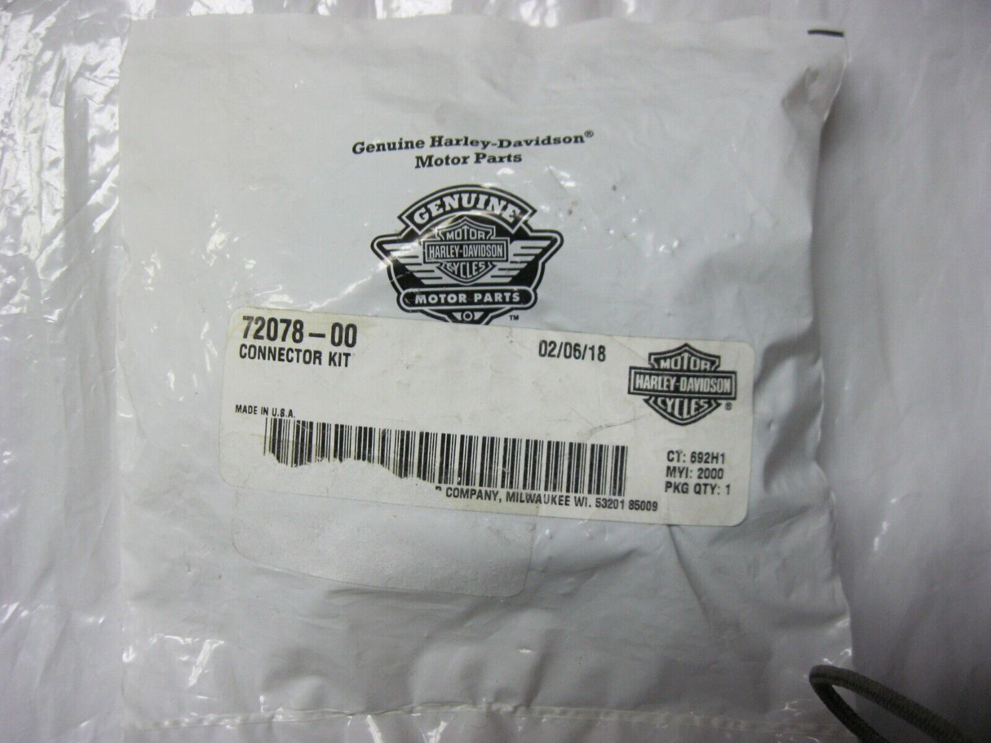 Harley Davidson OEM 2003-17 FLHR FLHT FXST FXD Wire Connector Kit 72078-00
