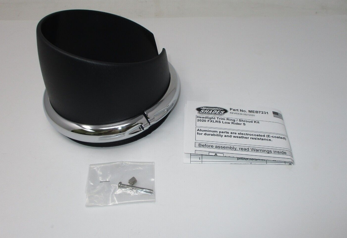 Memphis Shades Headlight Trim Ring Fits 2020 FXLRS Low Rider  MEB7231