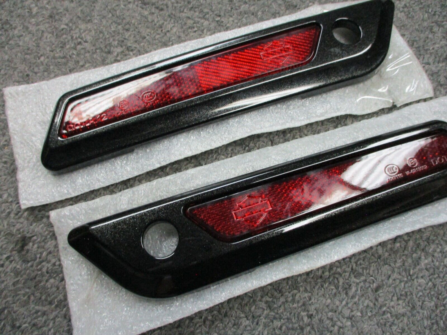 Harley Davidson OEM FLTRXS Saddlebag Face Plates Black Quartz 90200983DWE