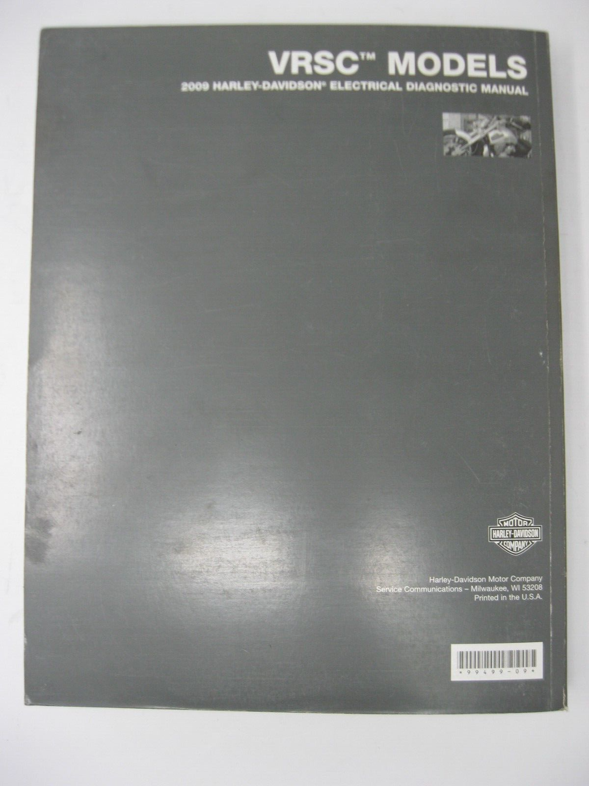 Harley-Davidson VRSC Models 2009 Electrical Diagnostic Manual 99499-09