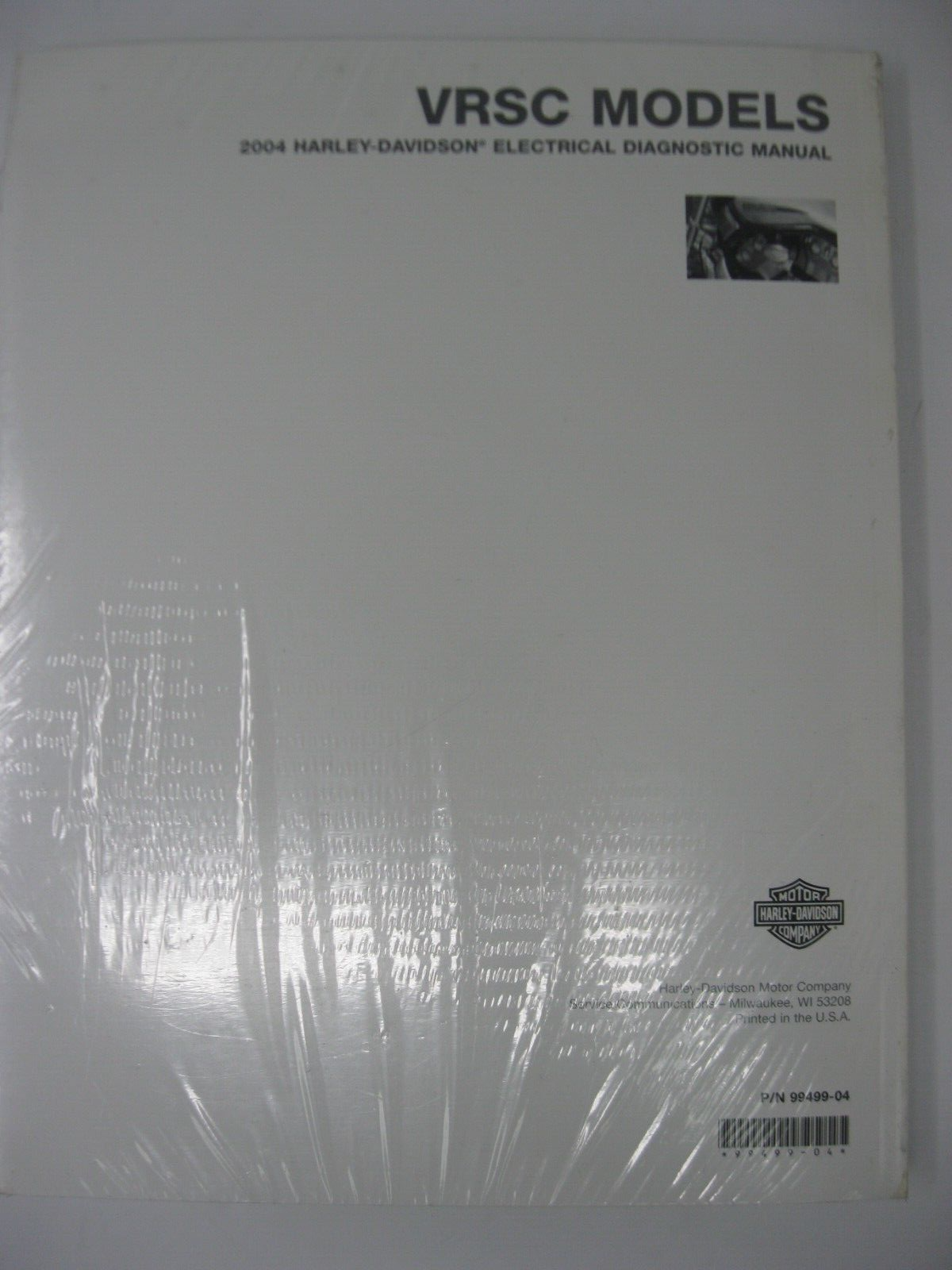 Harley-Davidson VRSC Models 2004 Electrical Diagnostic Manual 99499-04