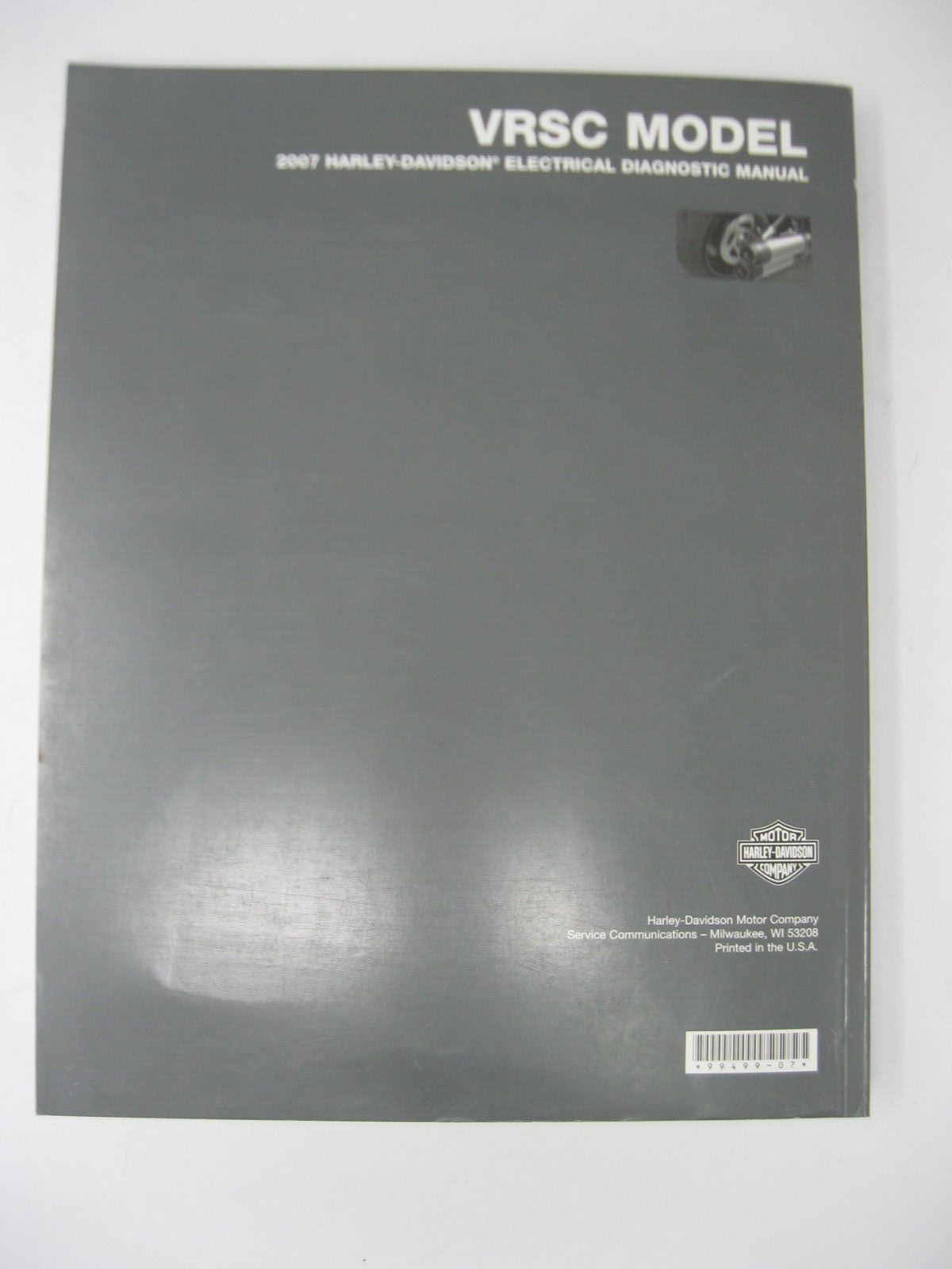 Harley-Davidson VRSC Models 2007 Electrical Diagnostic Manual 99499-07