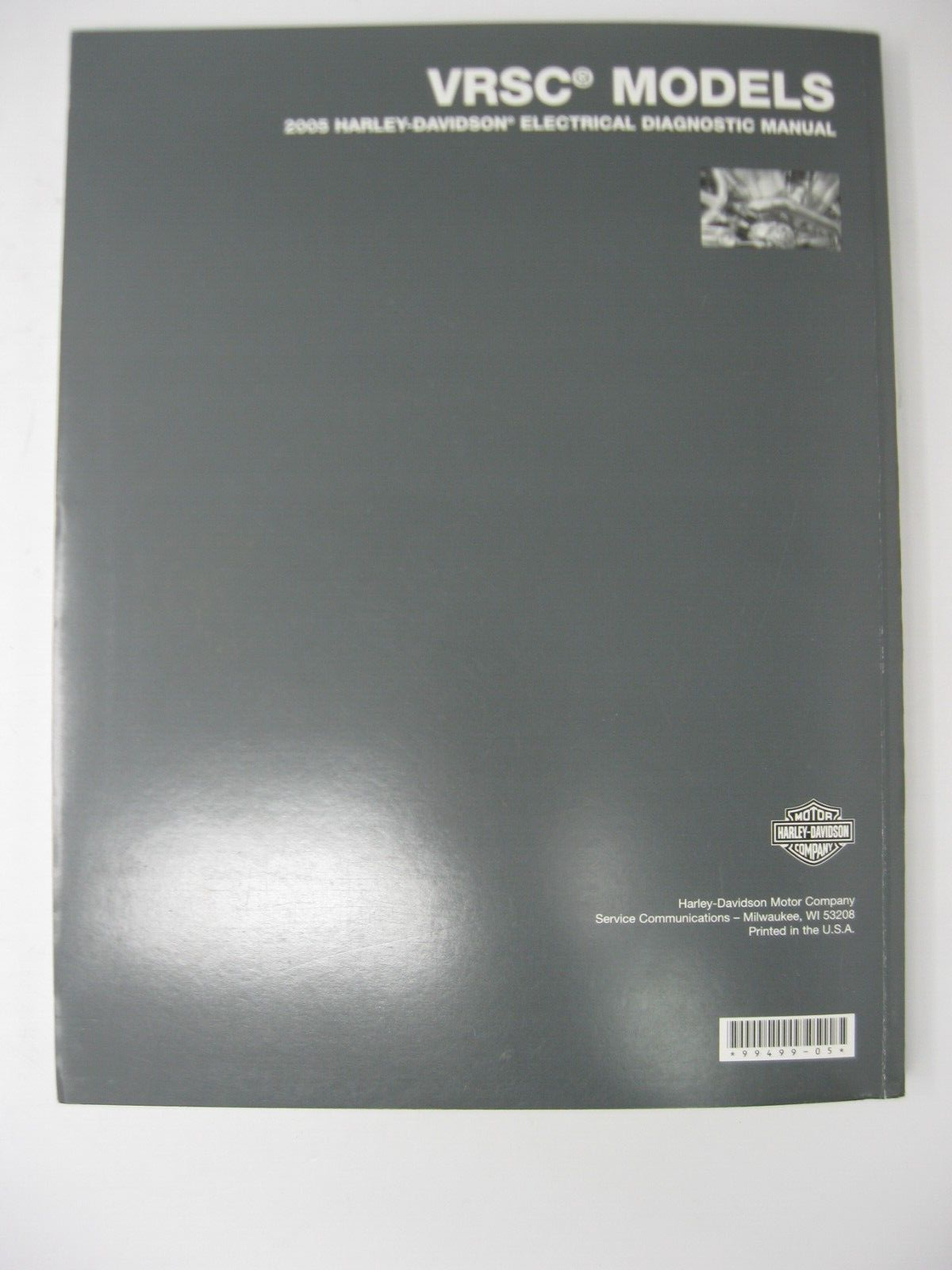 Harley-Davidson VRSC Models 2005 Electrical Diagnostic Manual 99499-05