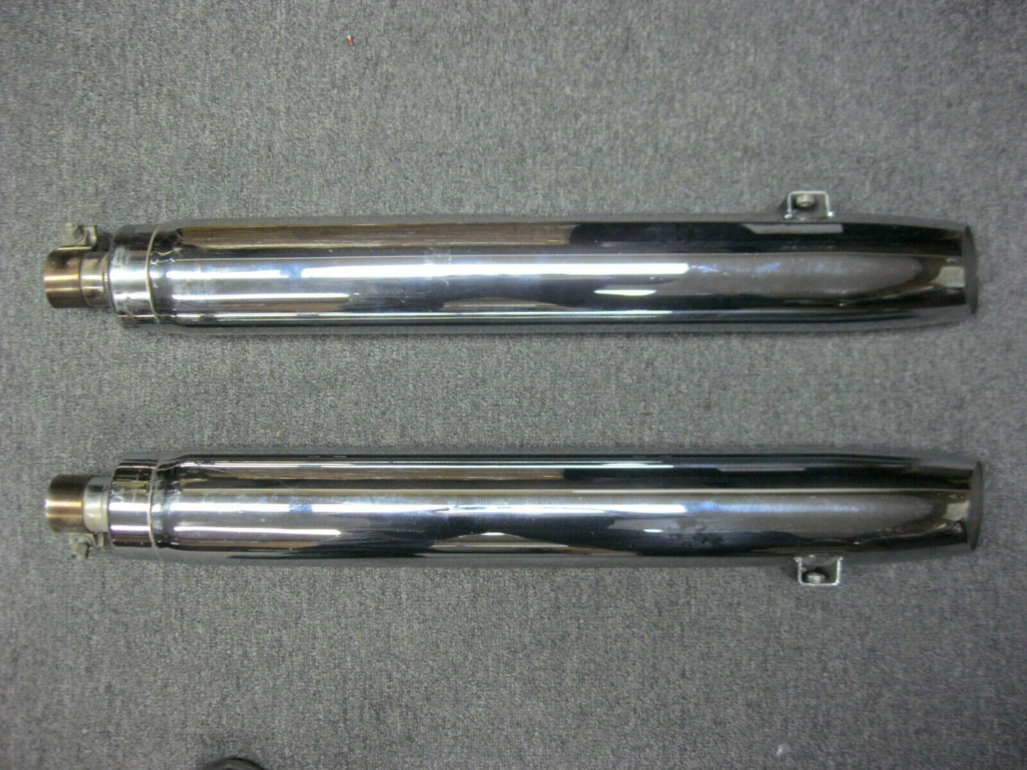 Indian Chieftain OEM Chrome Exhaust Mufflers 1262384-156 & 1262383-156
