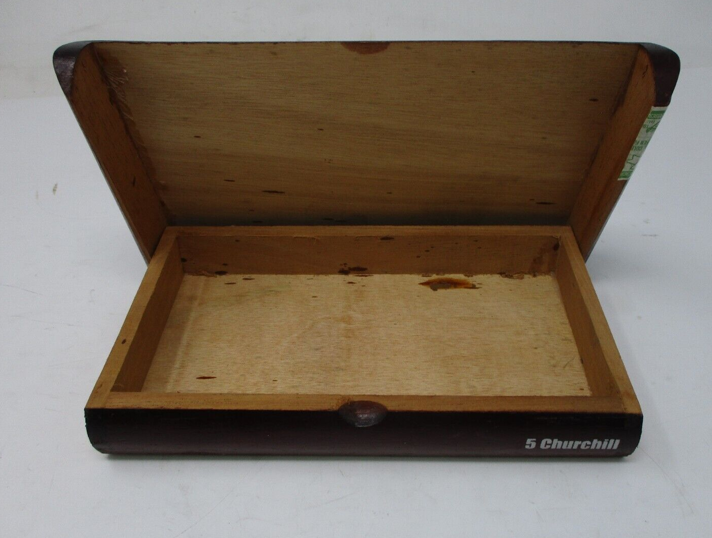 Cigarro Clasico Stash Wood Collectible Wooden Box   ***EMPTY*** WOODEN CIGAR BOX