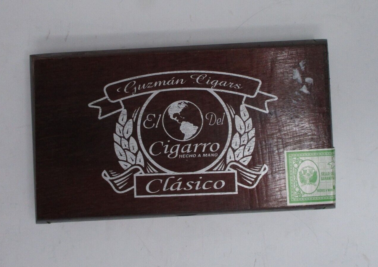 Cigarro Clasico Stash Wood Collectible Wooden Box   ***EMPTY*** WOODEN CIGAR BOX