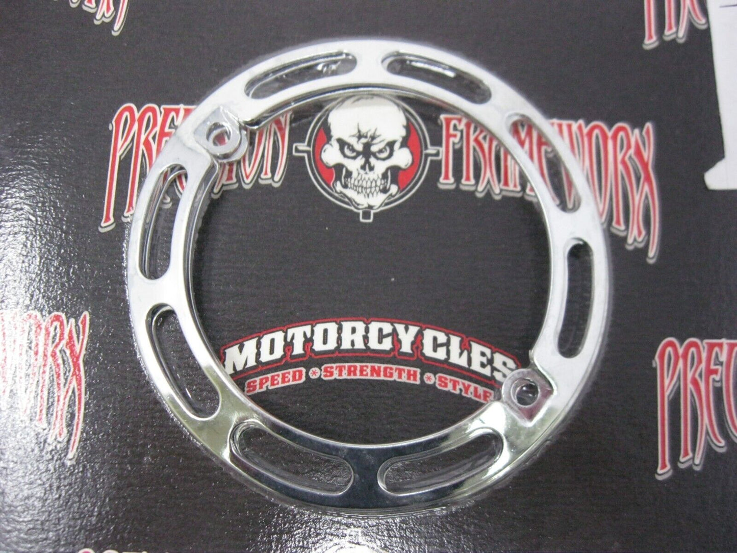 Chrome Turn Signal Trim for Harley-Davidson 2 5/8" Between Holes PFX07242