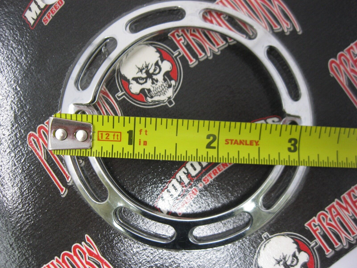 Chrome Turn Signal Trim for Harley-Davidson 2 5/8" Between Holes PFX07242