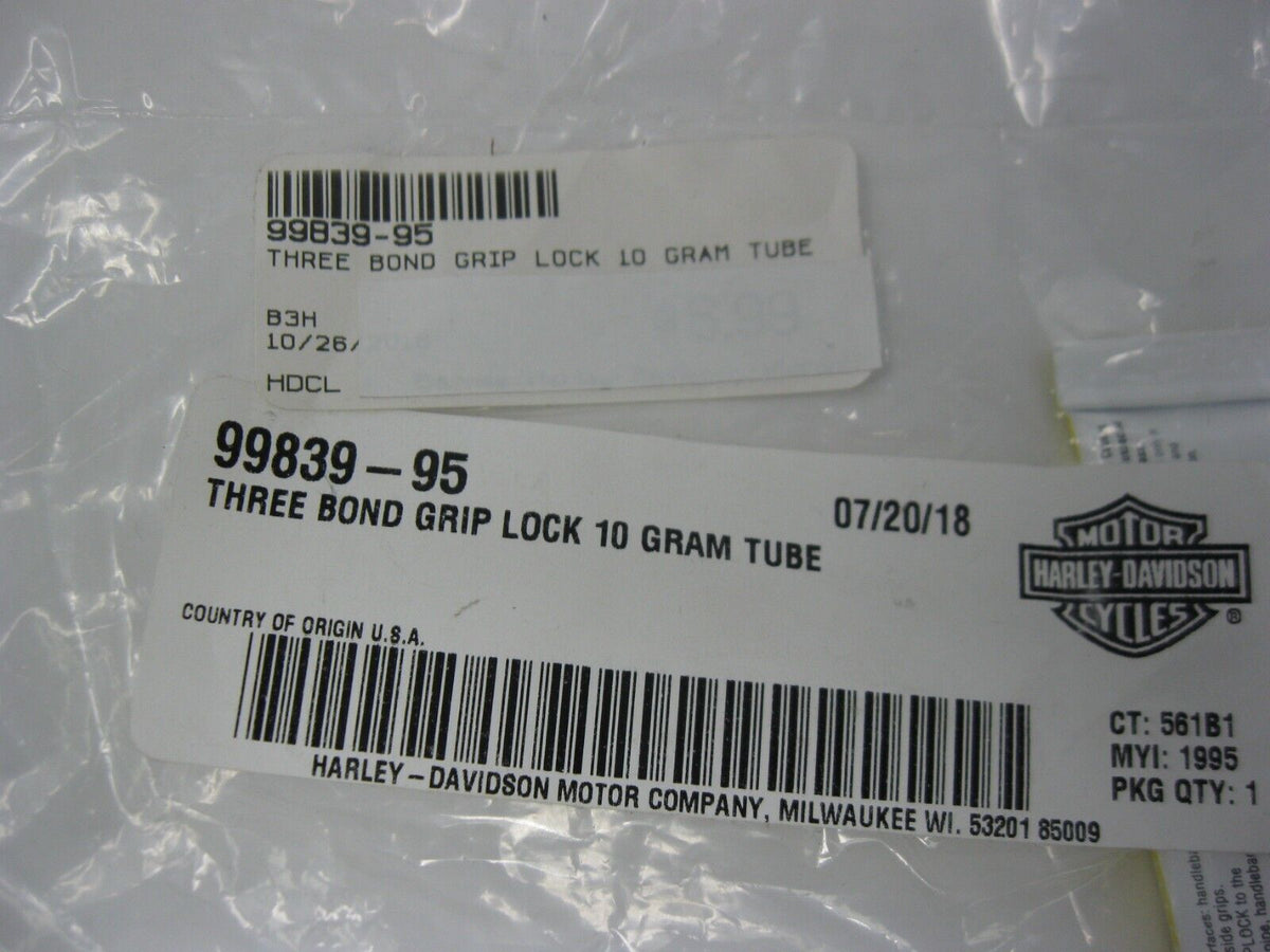 Harley- Davidson Three bond Grip Lock 10 Gram Tube 99839-95