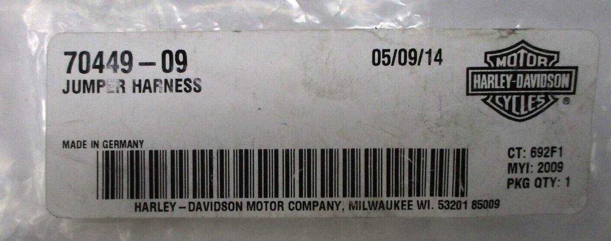 Harley-Davidson Jumper Harness  70449-09