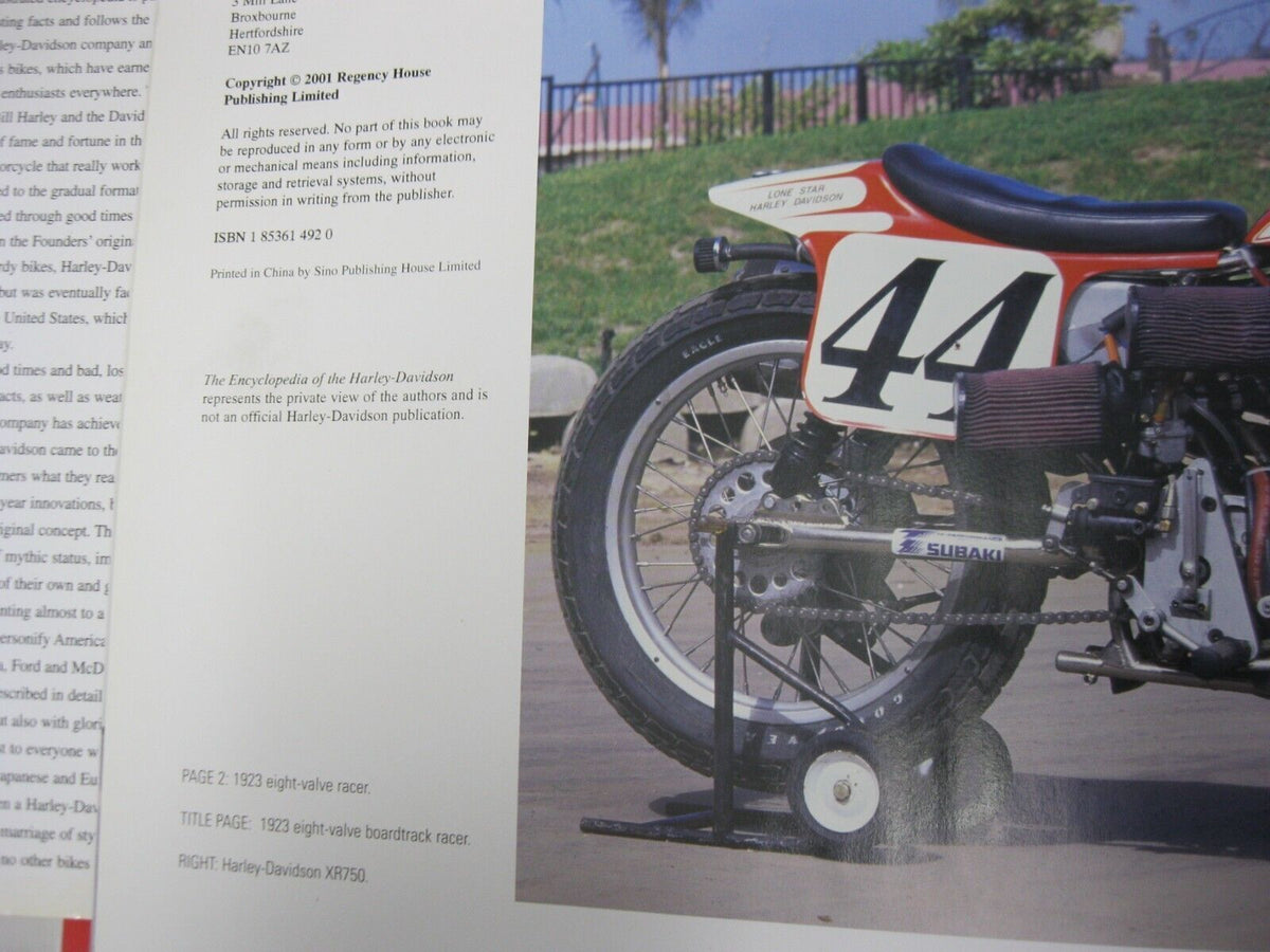 The Encyclopedia of the Harley Davidson Hardcover Peter Henshaw