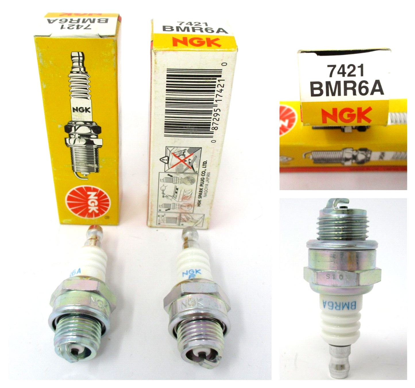 NGK 7421 BMR6A Nickel SPARK PLUGS  (2 PCS in SET) OEM for HD
