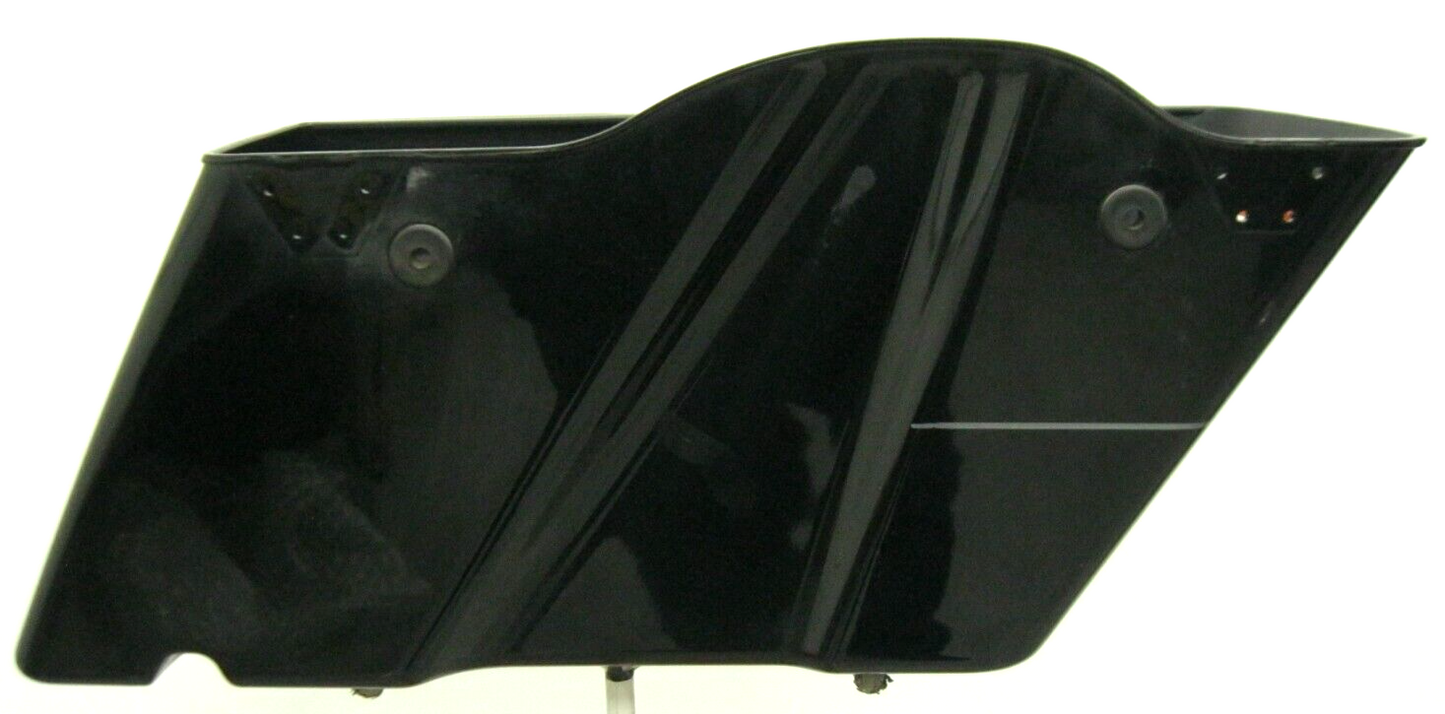Harley-Davidson OEM LEFT 93-2013 Touring Saddlebag Black/Silver Stripe 90753-93