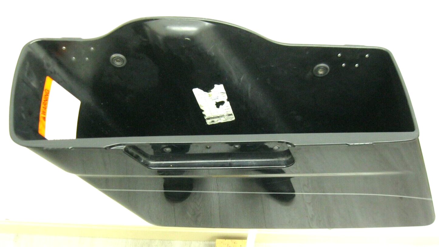 Harley-Davidson OEM LEFT 93-2013 Touring Saddlebag Black/Silver Stripe 90753-93