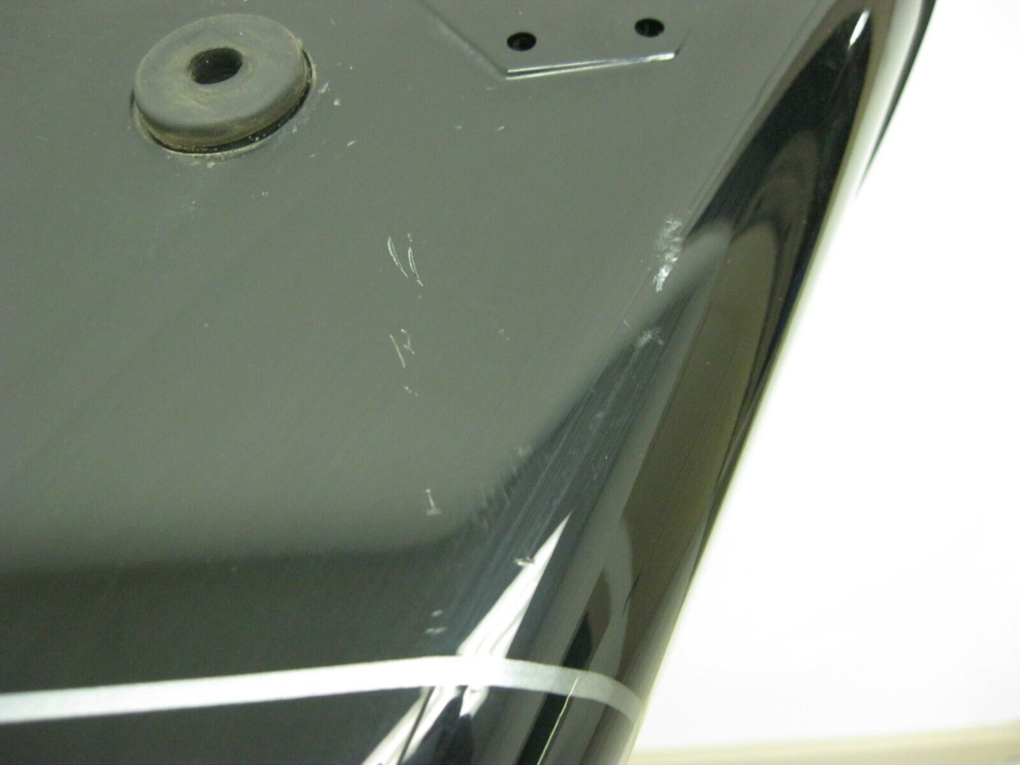 Harley-Davidson OEM LEFT 93-2013 Touring Saddlebag Black/Silver Stripe 90753-93