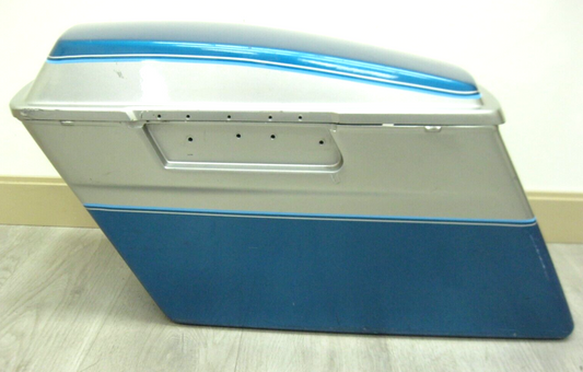 Harley-Davidson OEM LEFT 93-2013 Touring Saddlebag & Lid Blue & Silver 90753-93